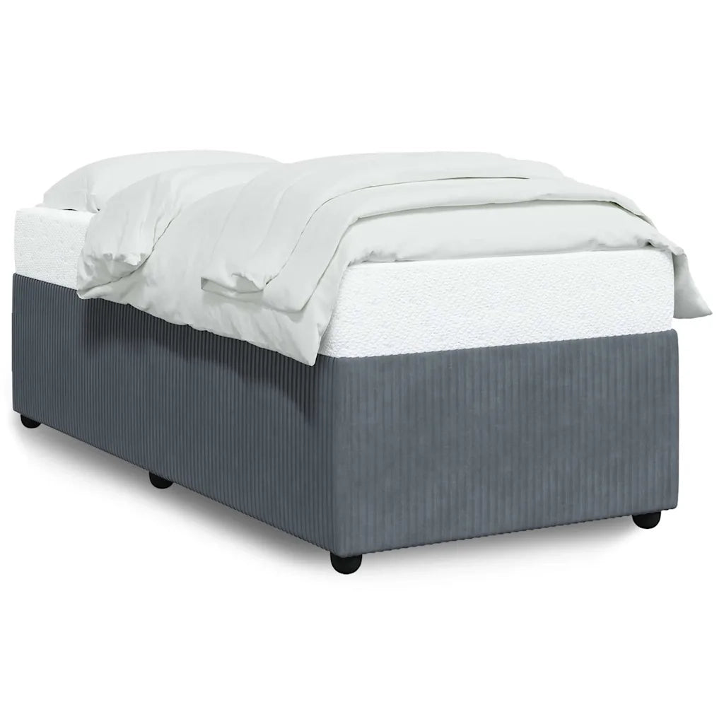 Giroletto senza Materasso Grigio Scuro 100x200 cm Velluto 3284989