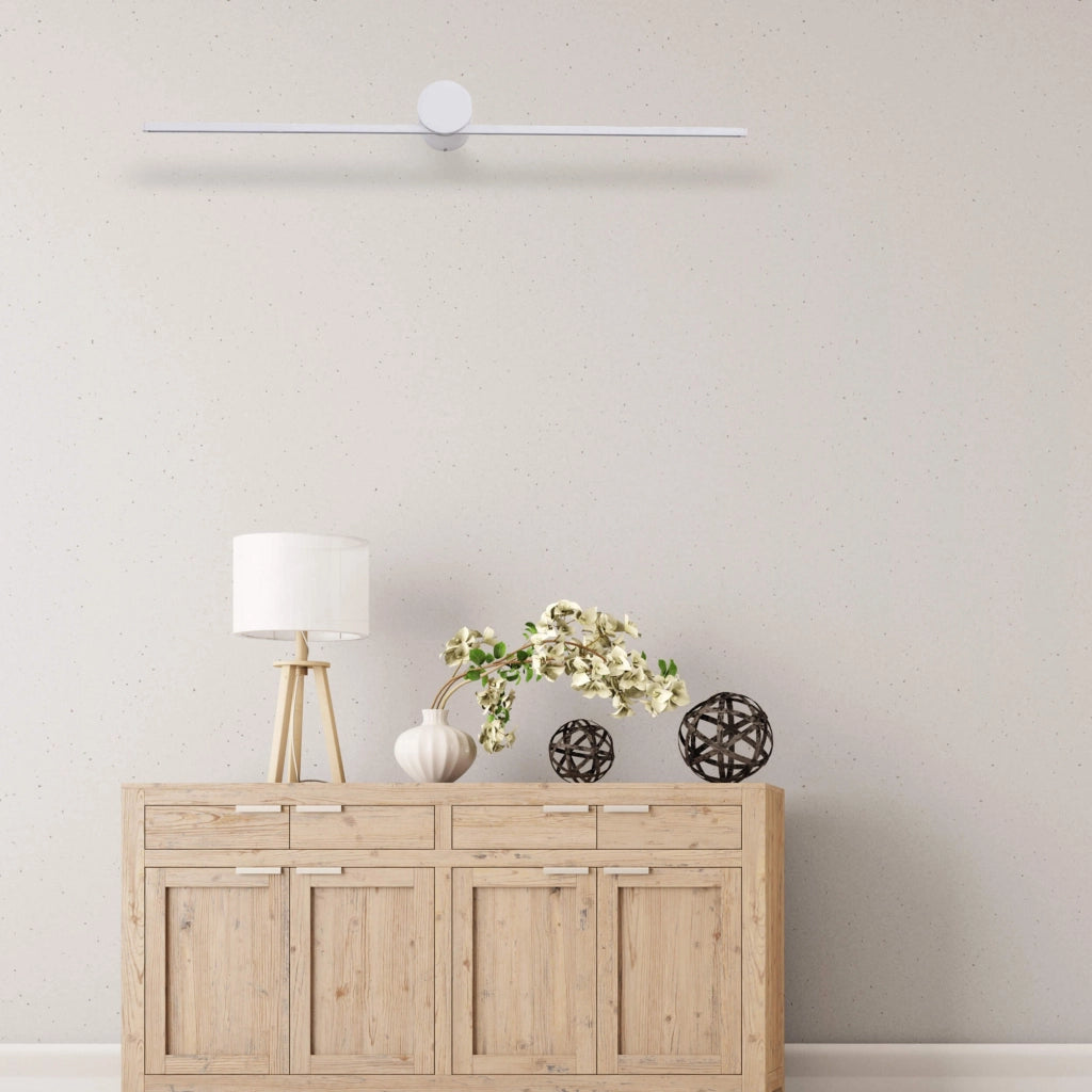 Applique Modern Slim L bianca LED 8W IP44 Light Prestige