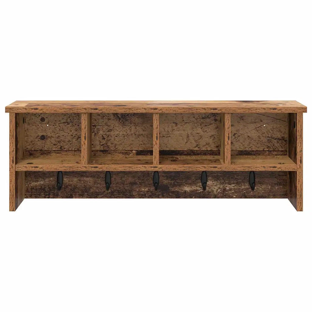 Appendiabiti a muro Legno vecchio 75 x 16 x 26 cm 874321