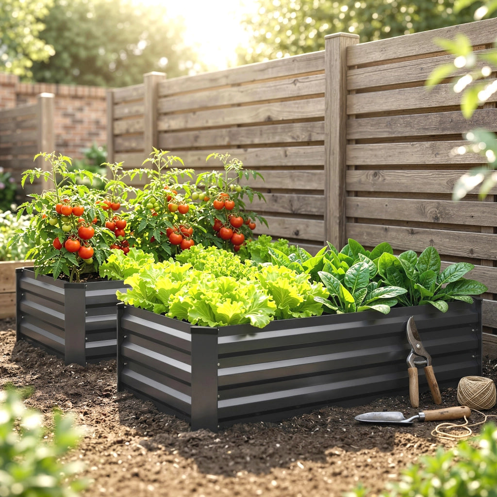 Hochbeet da Giardino ¨C zephmum ¨C Grigio Scuro 100x60x30 cm