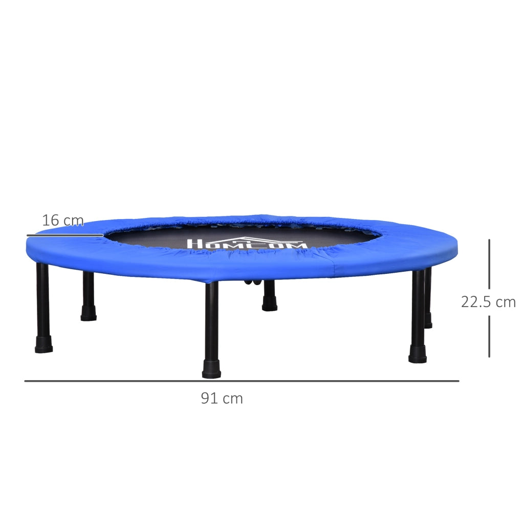 Trampolino da Giardino ¨C Minimal ¨C Nero e Blu ?91x22.5 cm