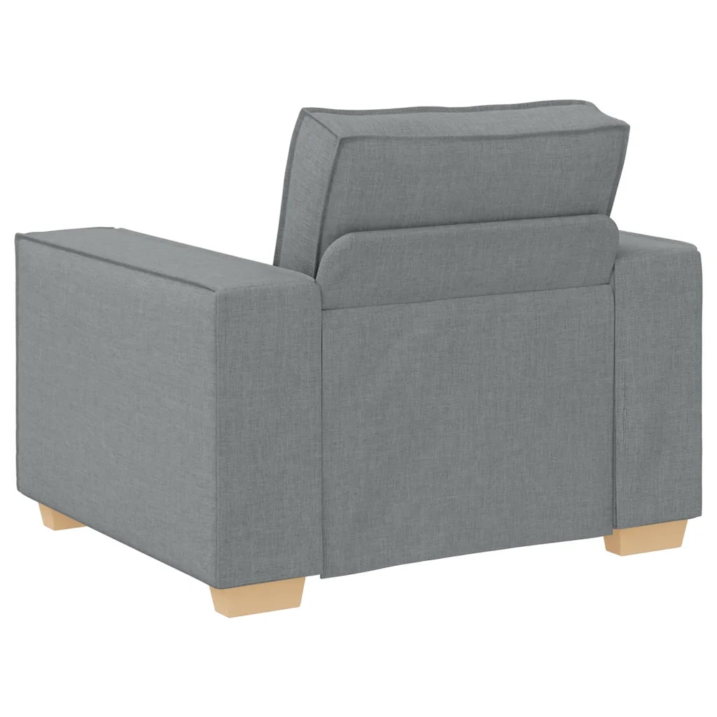Poltrona-Divano Sedia-Sofa-Divanetto Grigio Chiaro 60 cm Tessuto