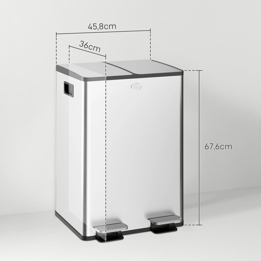 Cestino doppio per cucina ¨C Minimal ¨C 2x28L