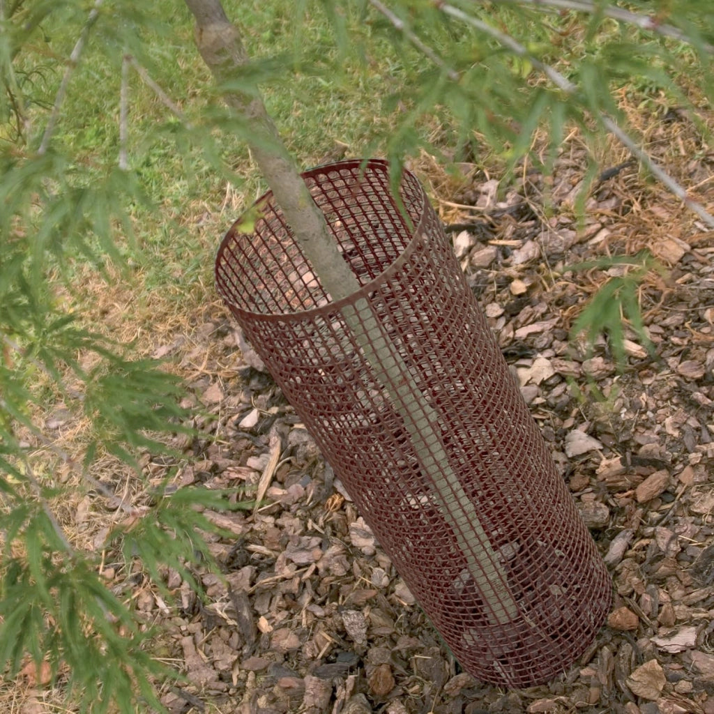 RETE DI PROTEZIONE 'QUADRA'  1,0x50 mt - colore marrone Rete Protettiva in Plastica a Maglia Quadrata per Balconi, Cancelli e Recinzioni