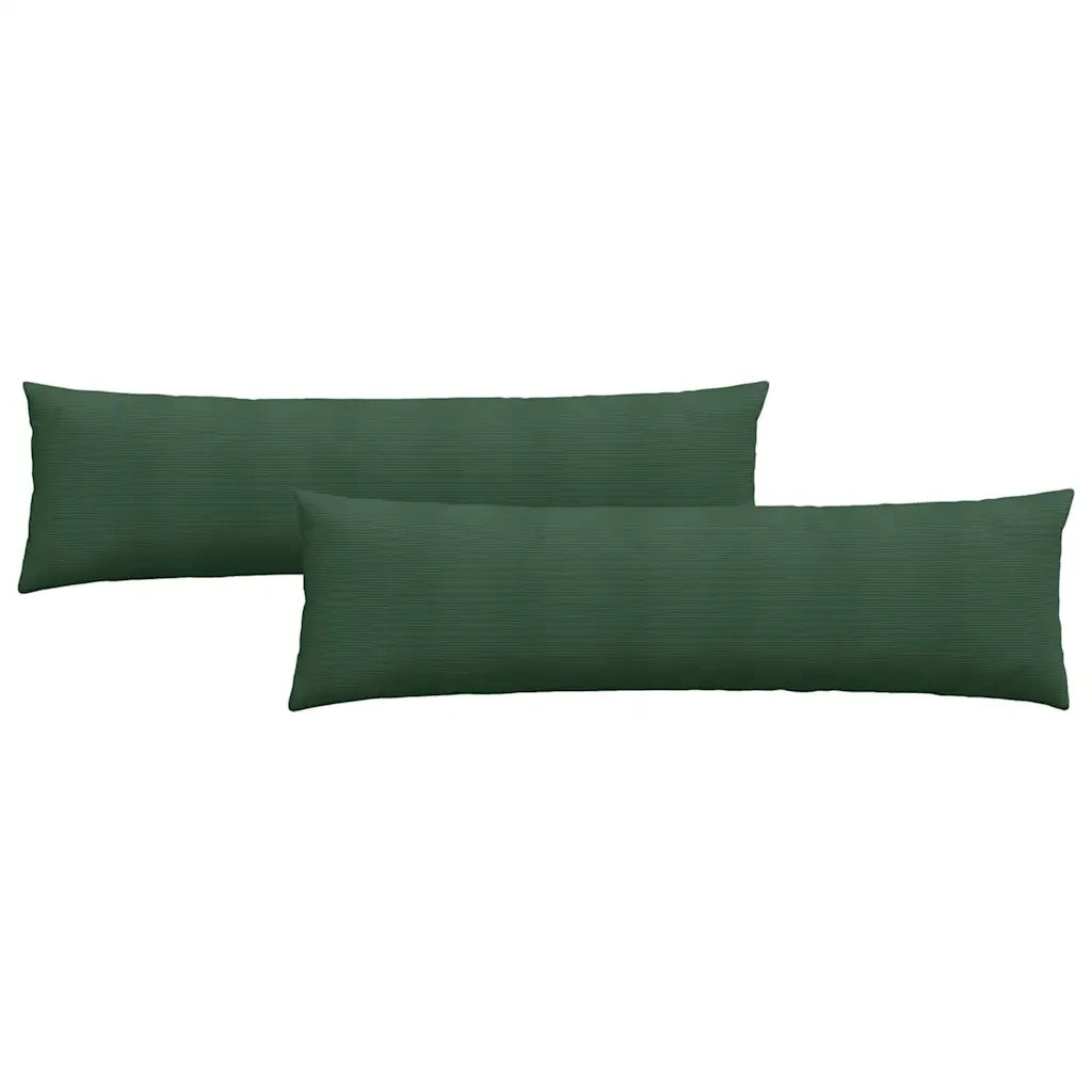Cuscini da Divano 2 pcs Verde Scuro 145 x 40 cm 42013865