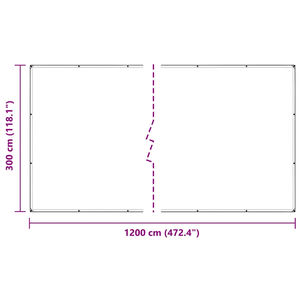 Telone Trasparente con Occhielli 3x12 m in PVC 4018605