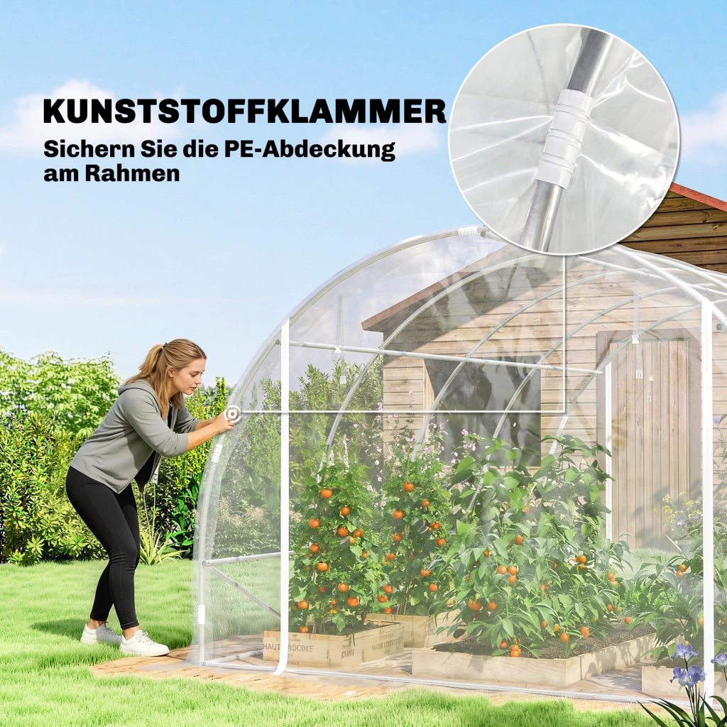 Serra Polytunnel ¨C Minimal ¨C Verde Trasparente 2x3x2m