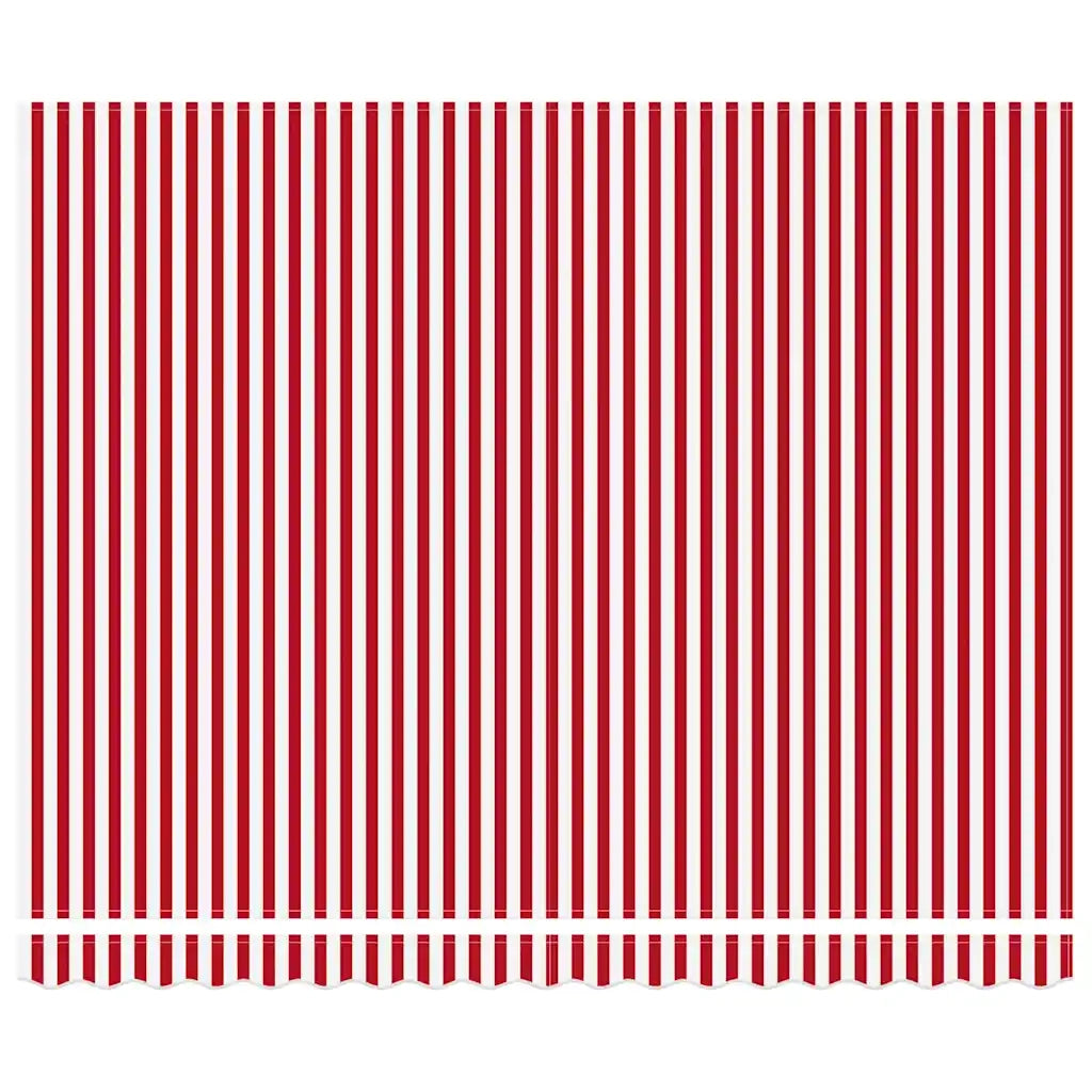 Tessuto per Tenda con Rosso e Bianco 400 × 350 cm Poliestere 3330758