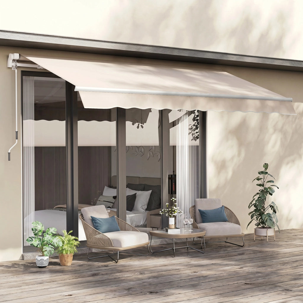 Tenda da Sole a Bracci per Esterno ¨C Minimal ¨C Beige 3x2.5m