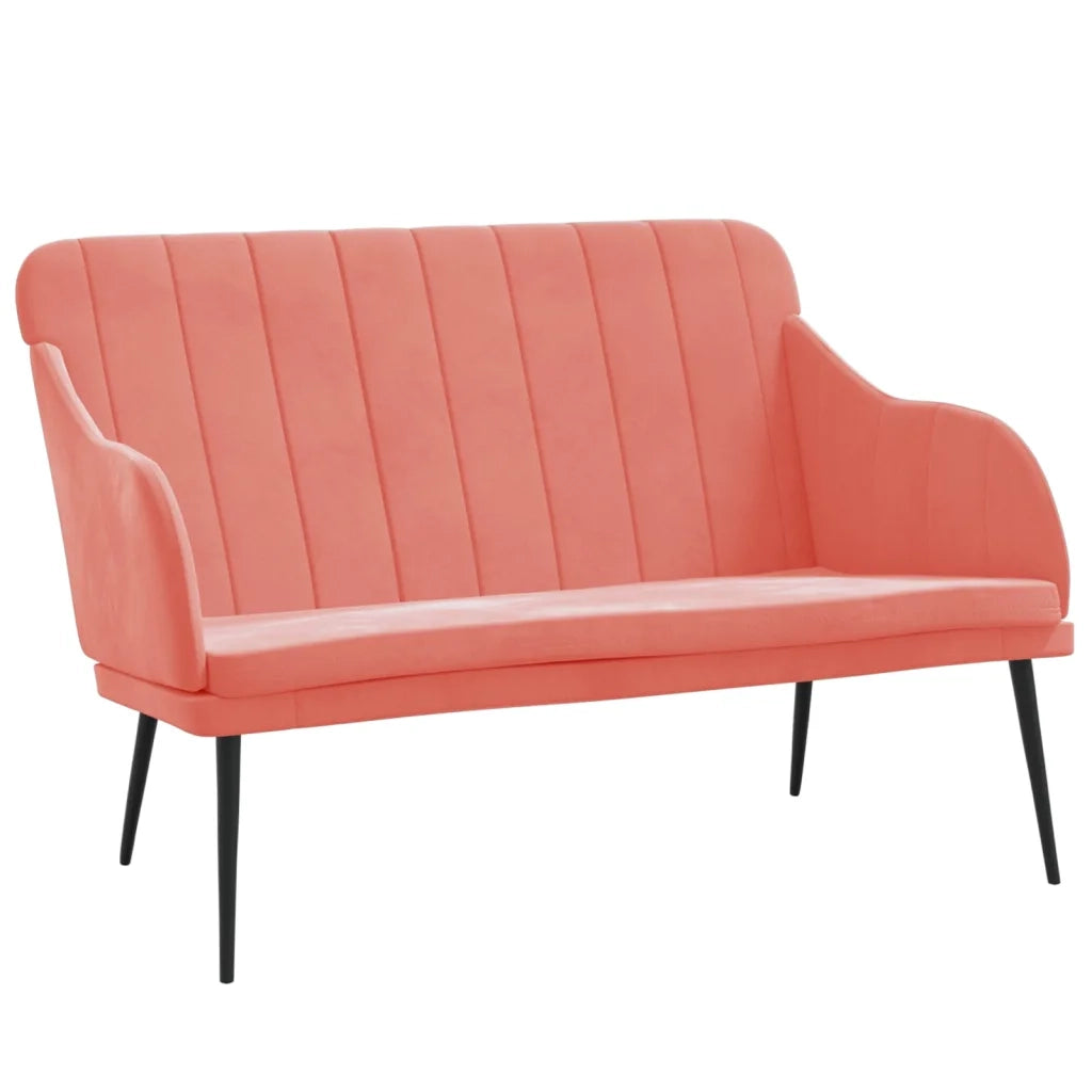 Panca Rosa 110x76x80 cm in Velluto 351467