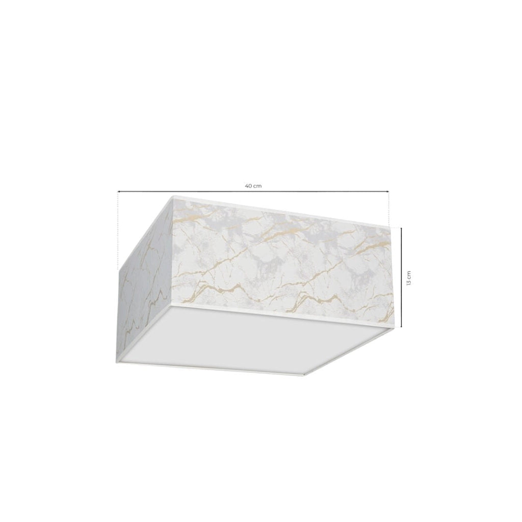 Plafoniera rotonda Milagro SENSO bianca 40cm 2xE27