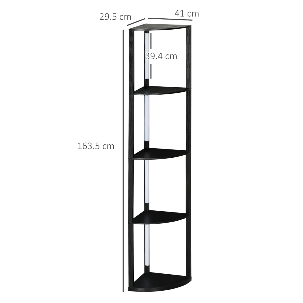 Lampada da Terra a Colonna ¨C zephmum ¨C Nero 41x29.5x163.5 cm