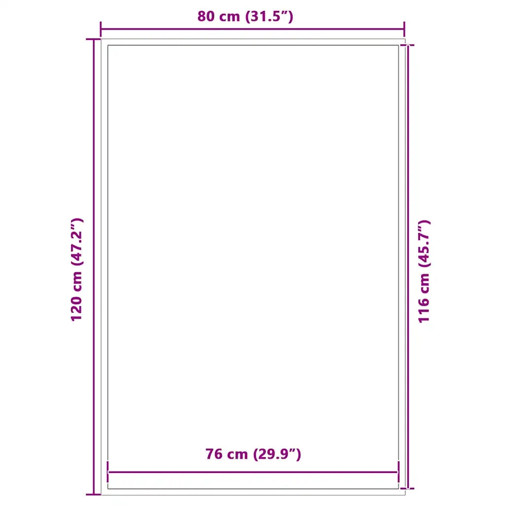 Zerbino Nero 80x120 cm 4105605