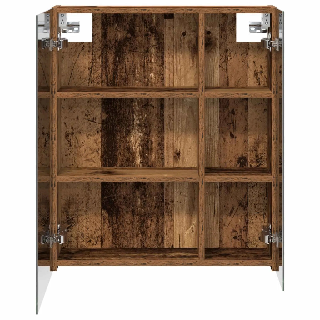 Mobiletto per specchio da Bagno | Armadio da bagno Legno vecchio 60 x 14,5 x 70 cm