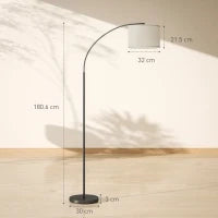 Lampada da Terra LED Regolabile con Telecomando, 11 Temperature e 11 Luminosità, Timer 1H, Girevole, Nero