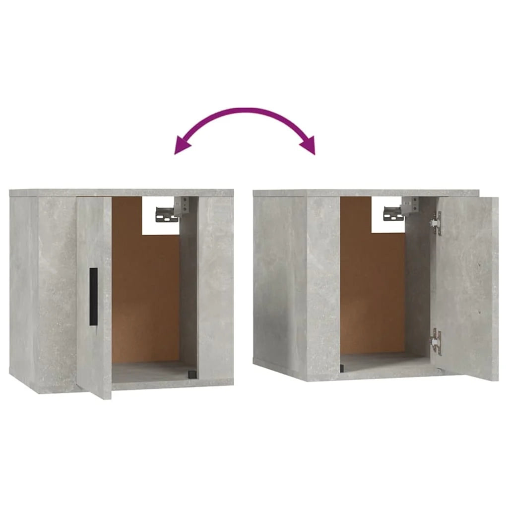 Mobile TV multimediale da parete mensola TV credenza TV per sala da pranzo soggiorno camera da letto 2 pezzi 40 x 34,5 x 40 cm grigio 02_0028910