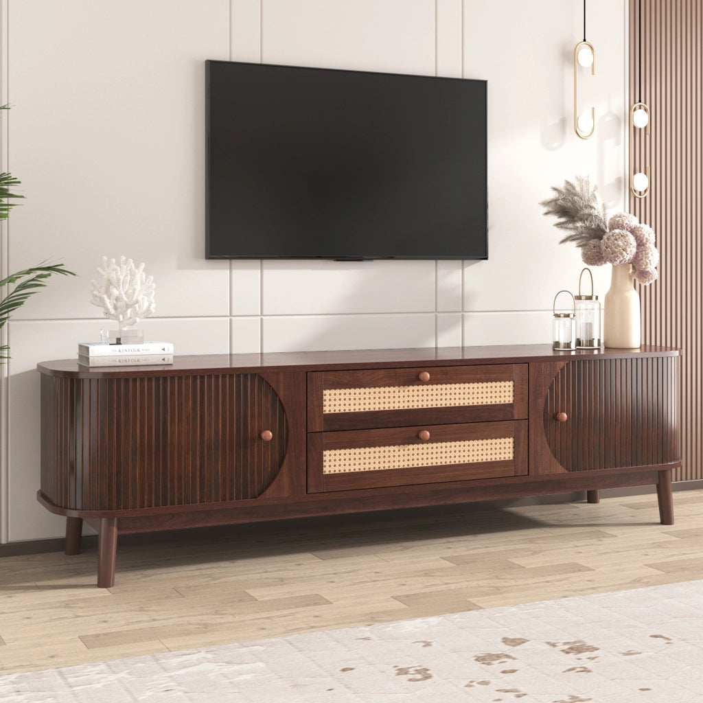 TV-Schrank Naturfarben MDF 170 cm