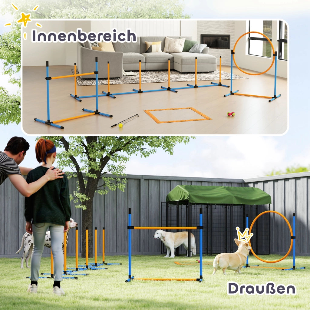 Set Agility per Cani 7 Pezzi ¨C Minimal ¨C Grigio
