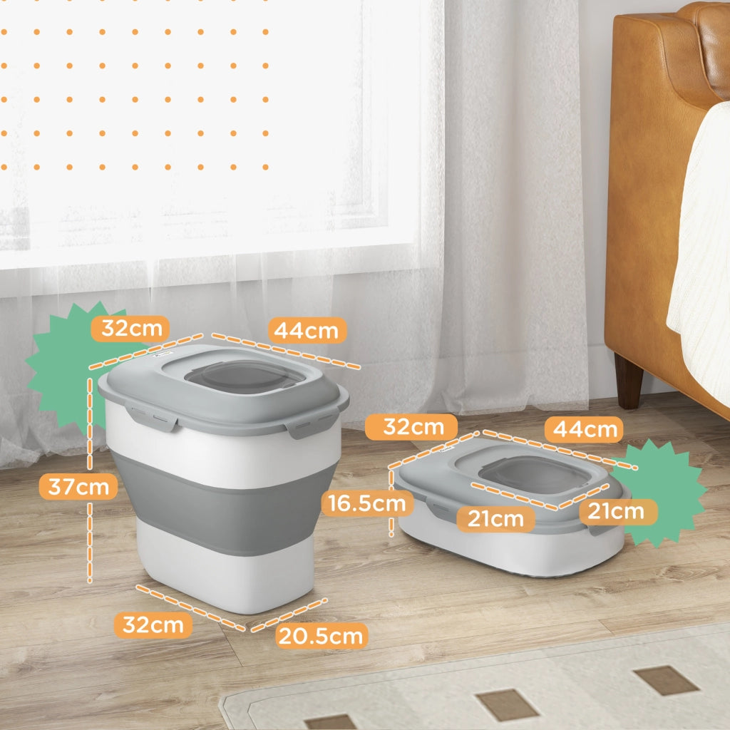 Contenitore per Cibo Cani ¨C Minimal ¨C Grigio 44x32x37 cm