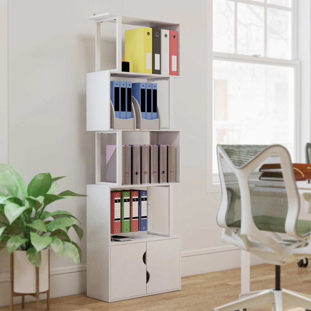 Libreria 5 Livelli S ¨C zephmum ¨C Bianco 60x24x179