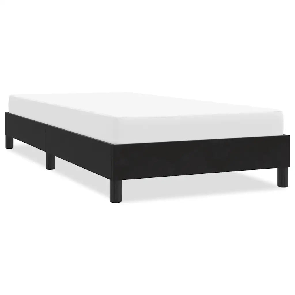 Giroletto senza Materasso Nero 90x210 cm in Velluto 4101339