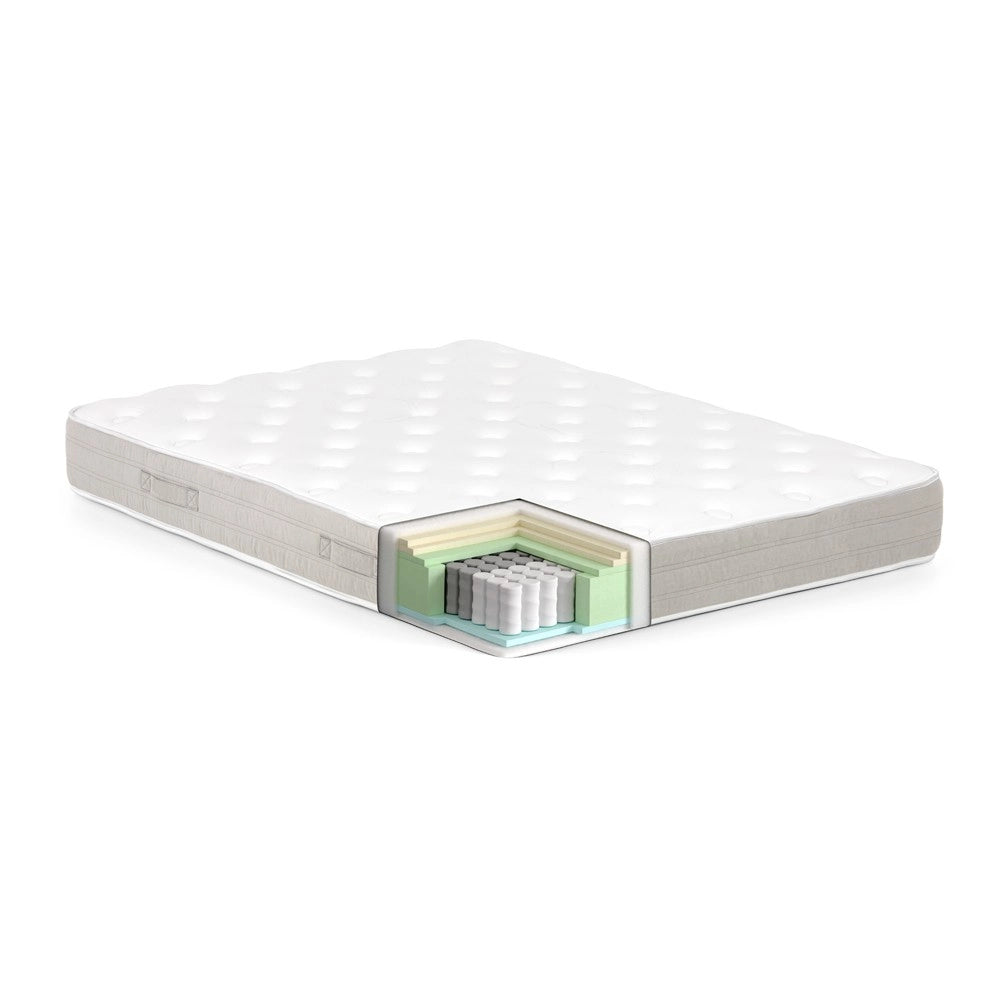 Materasso una piazza e mezza Tulio a molle 120x190x25h tessuto antibatterico