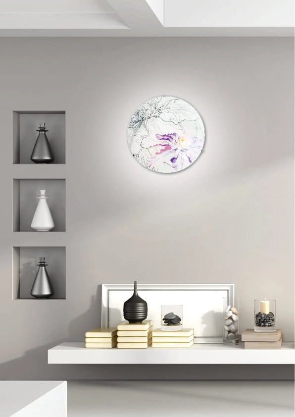 Plafoniera Candellux Spring cromata viola 30cm E27