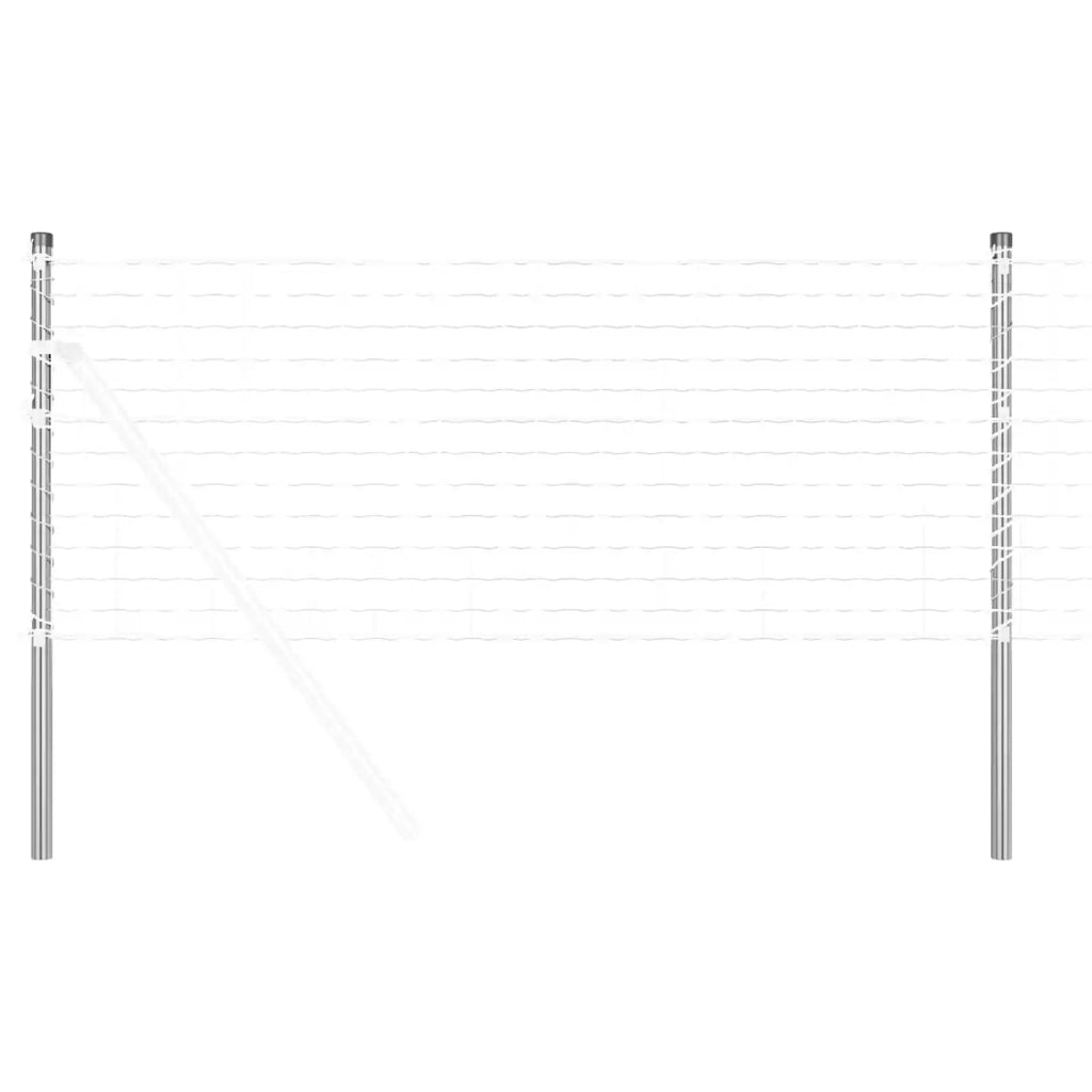 Palo della recinzione 12 pz Argento 70 cm CFW3645085