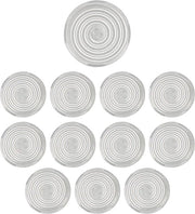 Copertura di Bottone 12 Pezzi 202 mm 253 mm Snackbox - Bianco