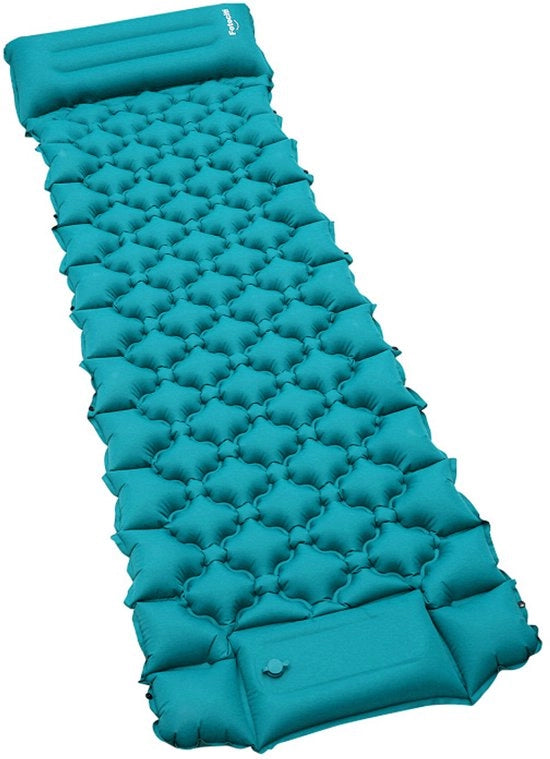 Sdraiabile gonfiabile materasso 8,5 cm con pompa a pedale, ideale per campeggio e uso all'aperto