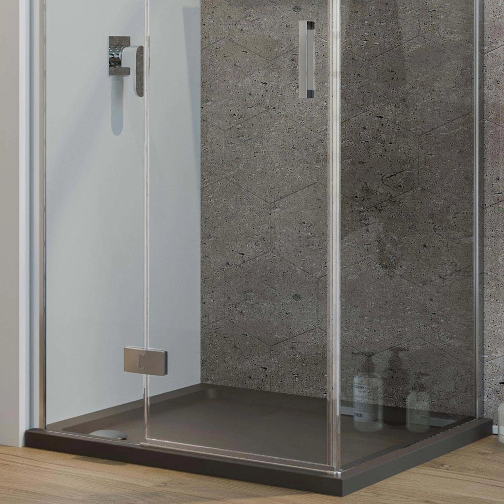 Box Doccia 100x60 CM H190 Trasparente con Easyclean mod. Flip Anta + Fisso