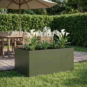 Vaso da giardino Verde Oliva 120 x 80 x 60 cm 8005928