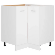Mobile angolare basso moderno per cucina 75,5 x 75,5 x 81,5 cm legno composito bianco 02_0047701