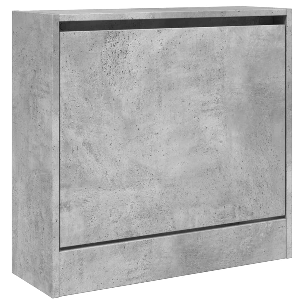 Scarpiera mobiletto portascarpe mobile per ingresso/corridoio/soggiorno 60 x 21 x 57 cm legno ingegnerizzato grigio 02_0021827