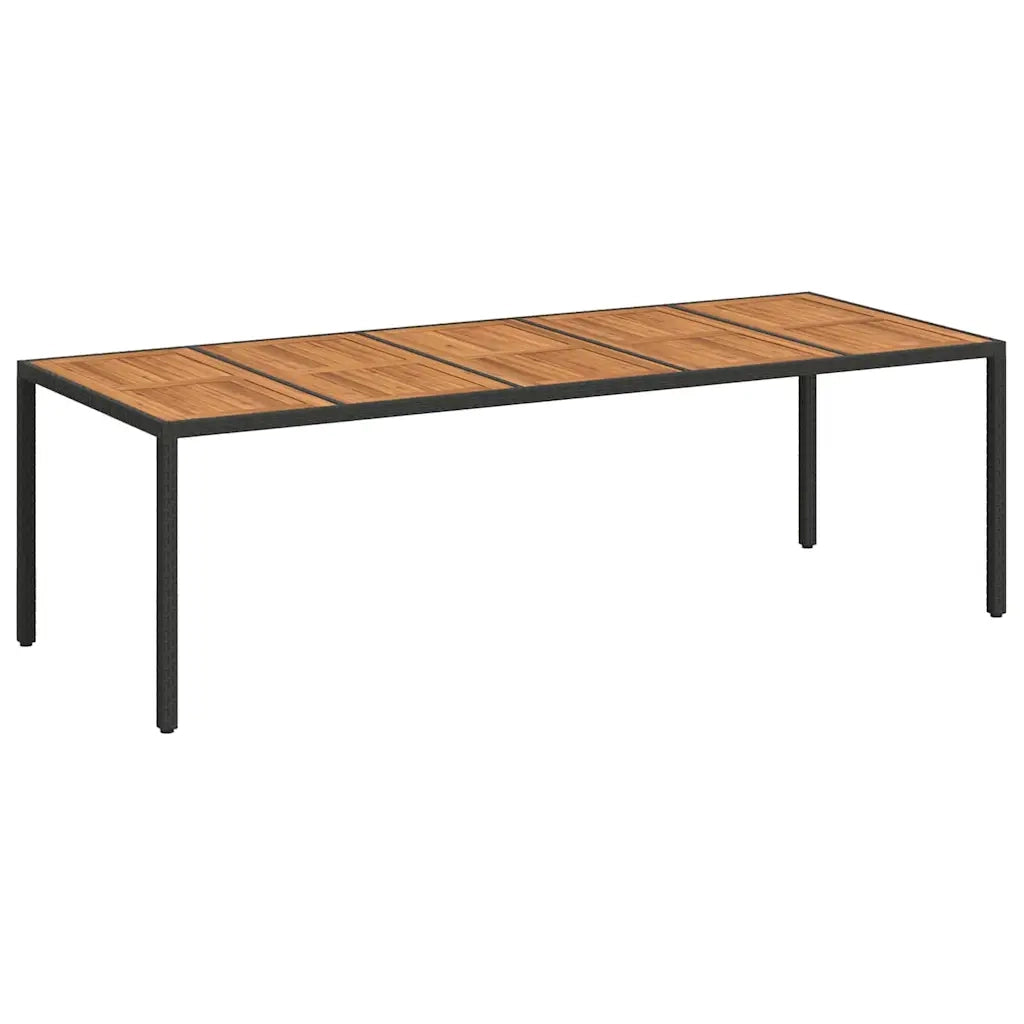 Tavolo da Giardino Nero polyrattan 362558