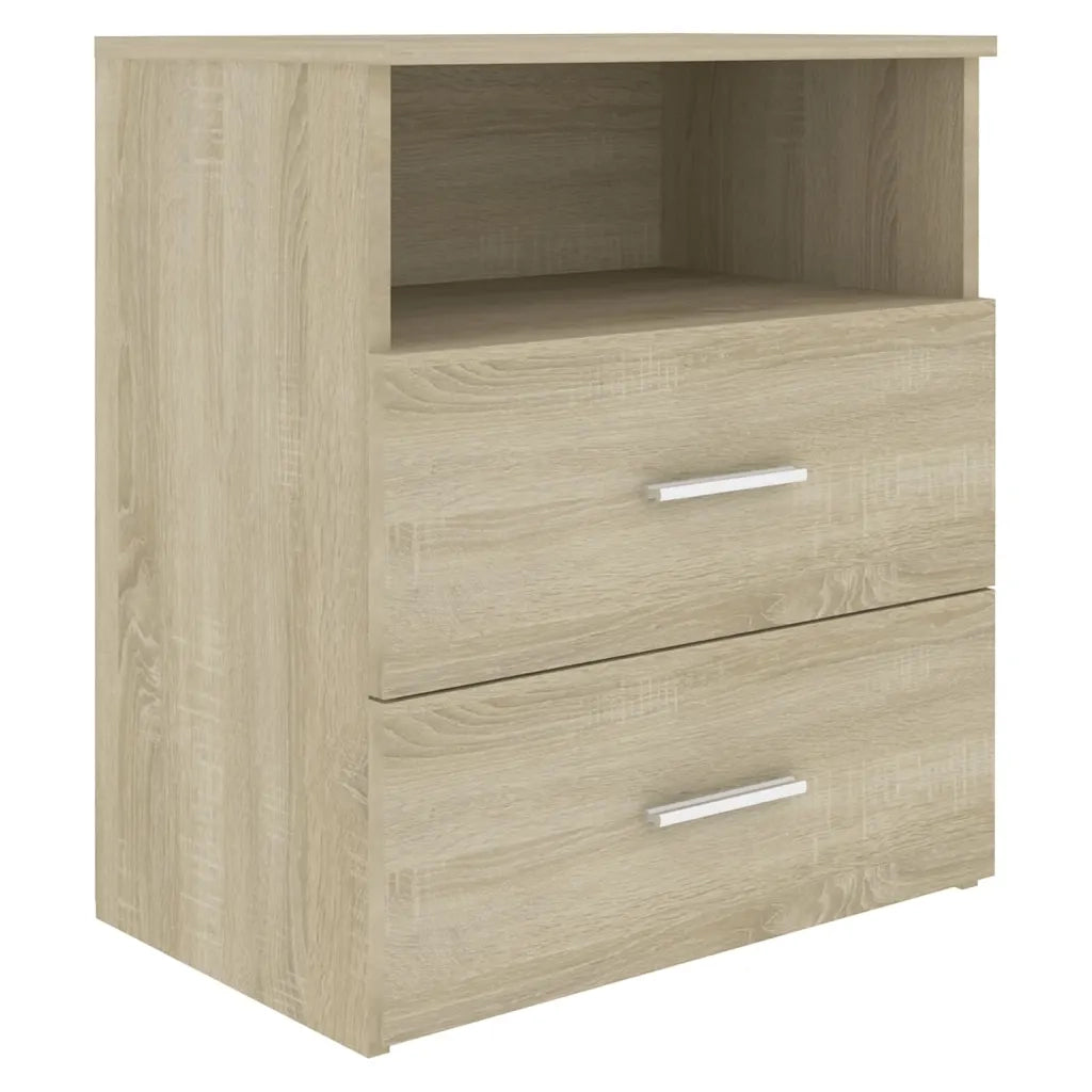 Comodini 2pz Rovere Sonoma 50x32x60 cm 803279