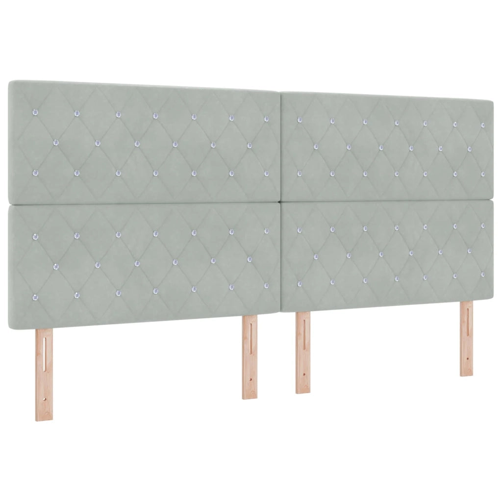 Letto con contenitore LED e materasso Grigio Chiaro 3460092