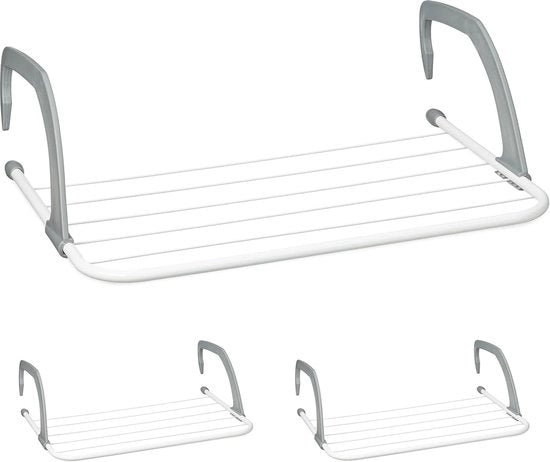 Set di asciugamani appesi da 3 - composto e regolabile per balcone e riscaldamento