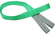 Cinturone di sollevamento pesante - Slinga piatta - Polyester - Ossatura di sollevamento rinforzata - 1000kg/1 tonnellata - 2 Metri - Trattamento antigraffio - Slinga di sollevamento
