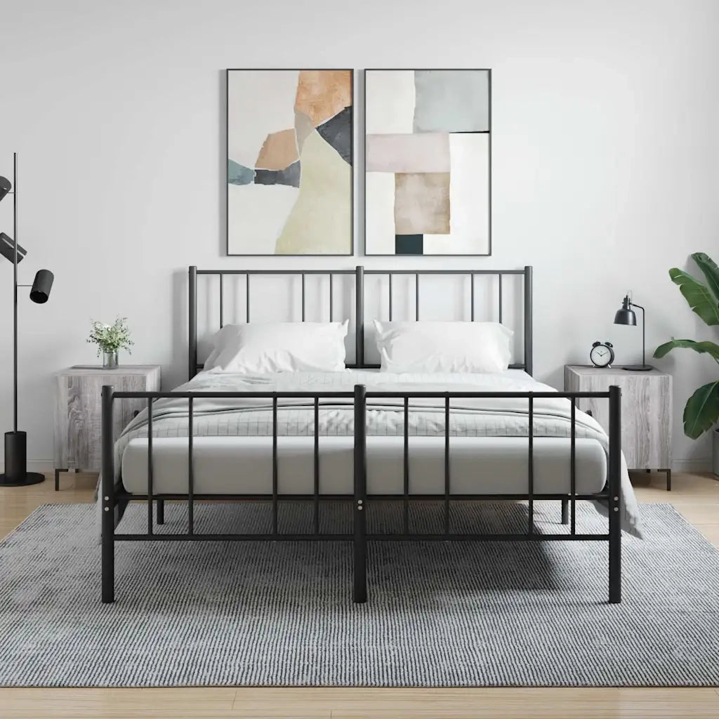 Set di 2 Comodini | Armadio da Notte | Mobiletto da notte Grigio Sonoma 40x40x50 cm in Legno Multistrato