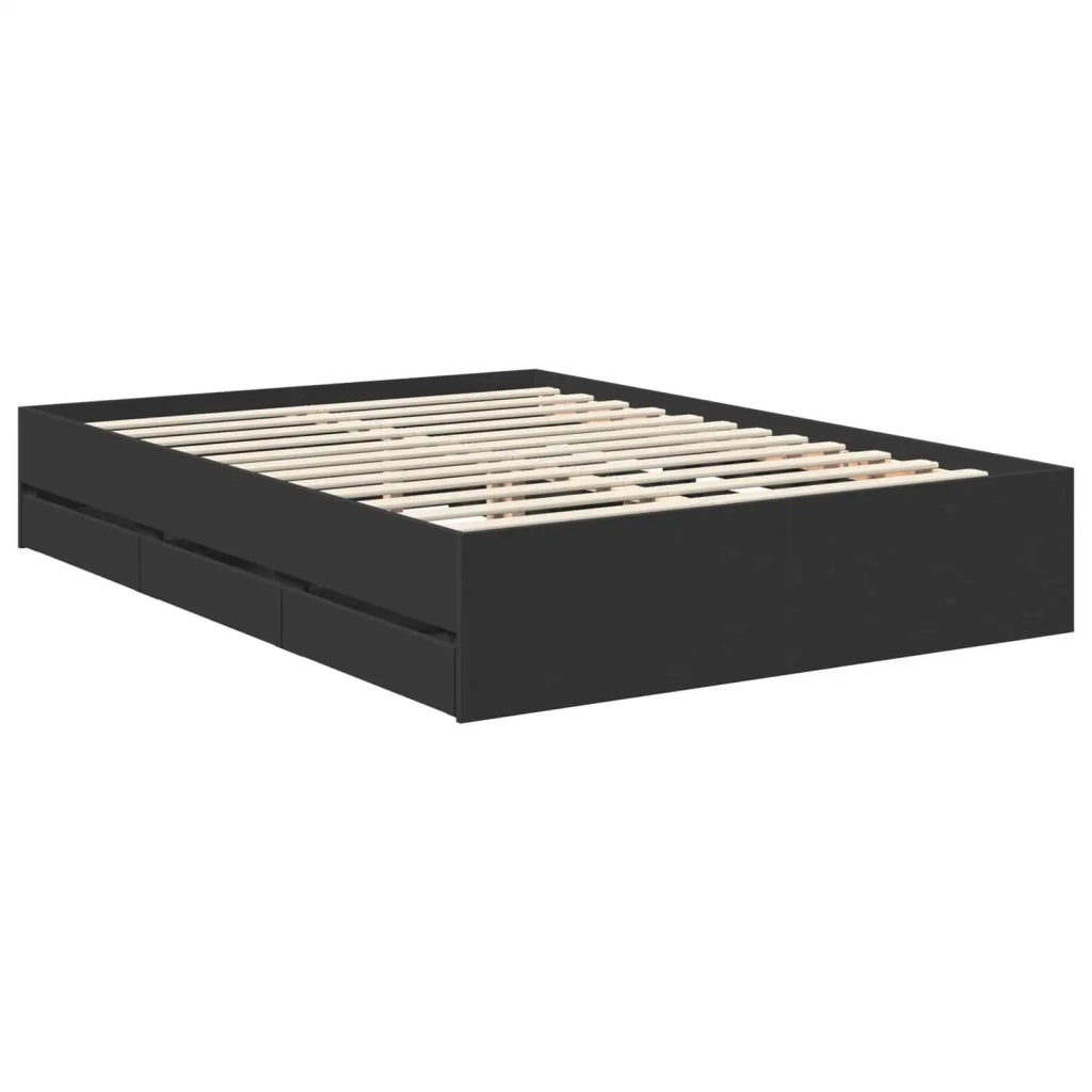 Struttura del letto Nero 140 x 200 cm Legno Ingegnerizzato 3410701