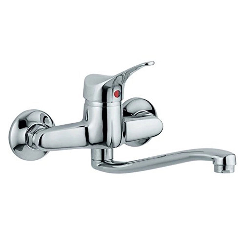 Miscelatore monocomando lavello da parete sei multipack 5 pezzi