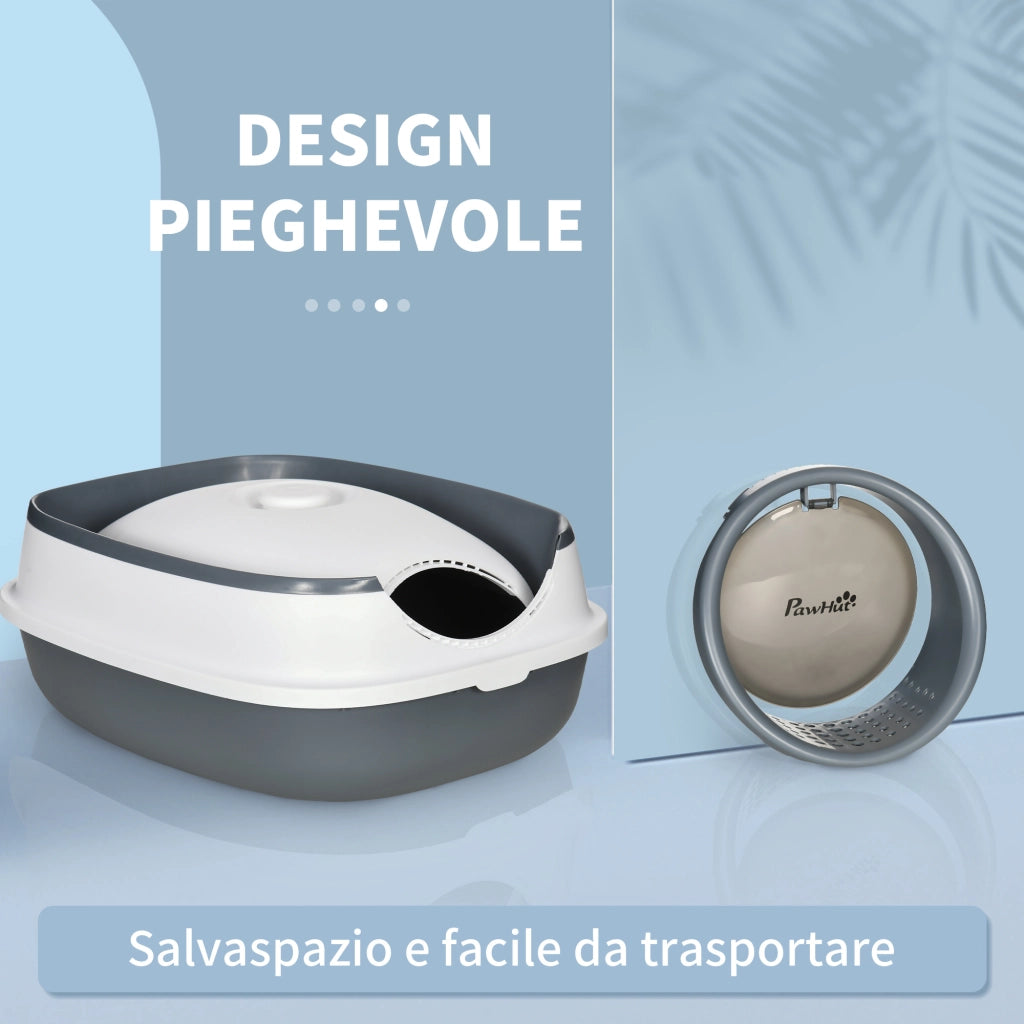 Lettiera per Gatti Pieghevole ¨C Minimal ¨C PP e ABS, 52x41x38 cm
