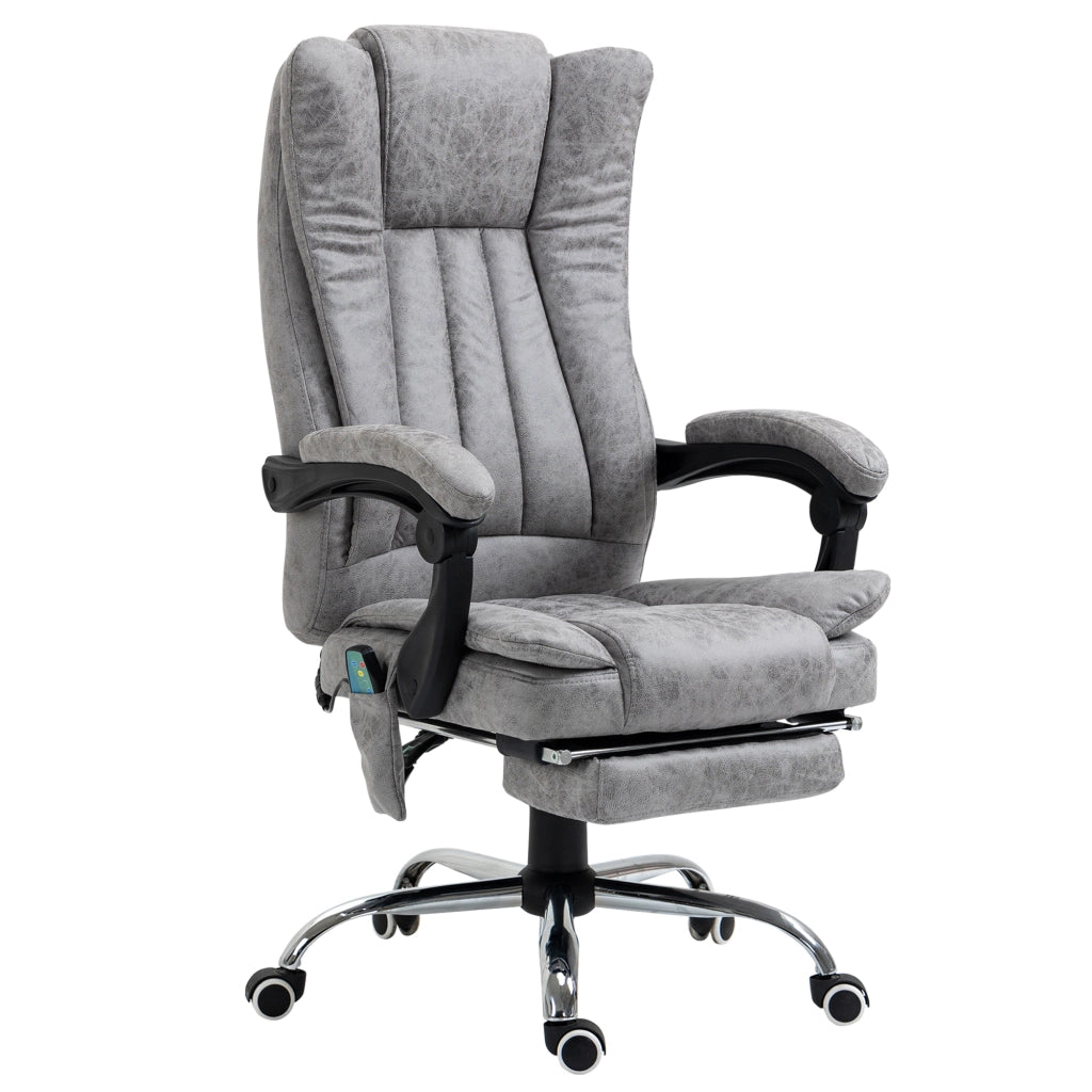 Poltrona massaggiante per ufficio ¨C Minimal ¨C grigio con rivestimento sintetico
