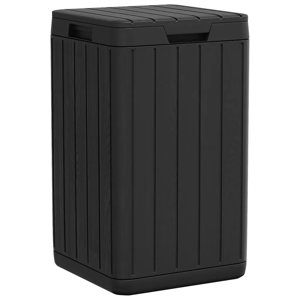Cestino per Rifiuti da Esterno Antracite 38x38x65 cm in PP 364224