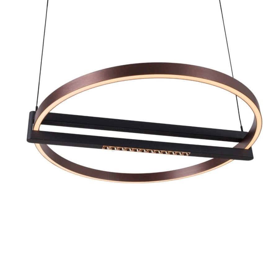 Lampadario LED moderno Singapur 48W Ø63 nero Maxlight