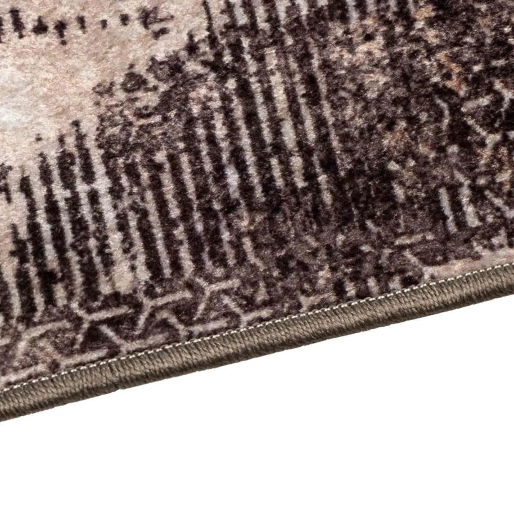 Runner Tappeto MARSA Nero 80 x 400 cm Poliestere e PVC 42023378