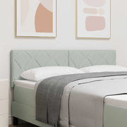 Testiera LED Grigio chiaro 144 cm Velluto 3338220