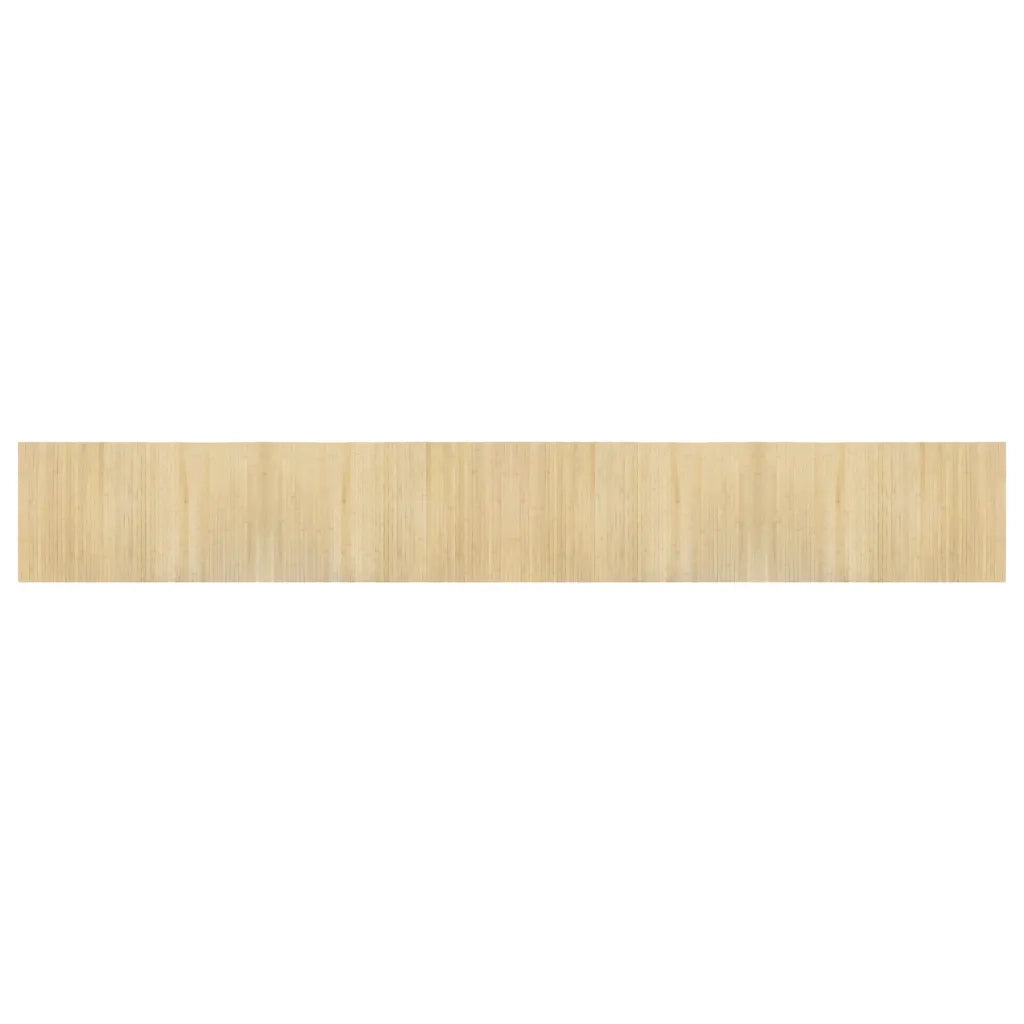 Tappeto Rettangolare Natura Chiaro 60x400 cm in Bambù 376729