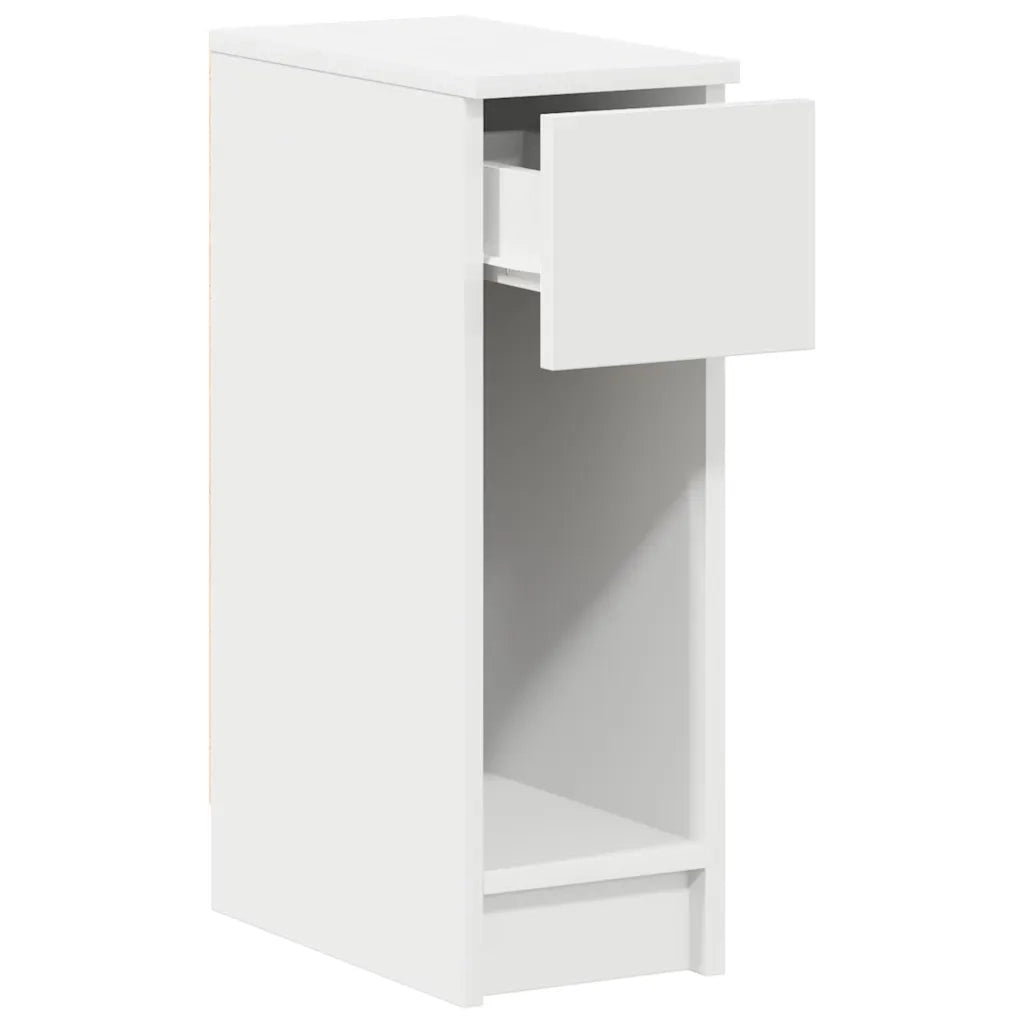 Comodini con Cassetto 2 pz Bianco 20x36x60 cm 858696